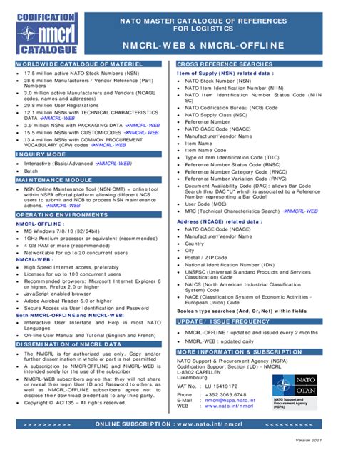 nato master catalogue of references for logistics|NATO Master Catalog of References for Logistics .
